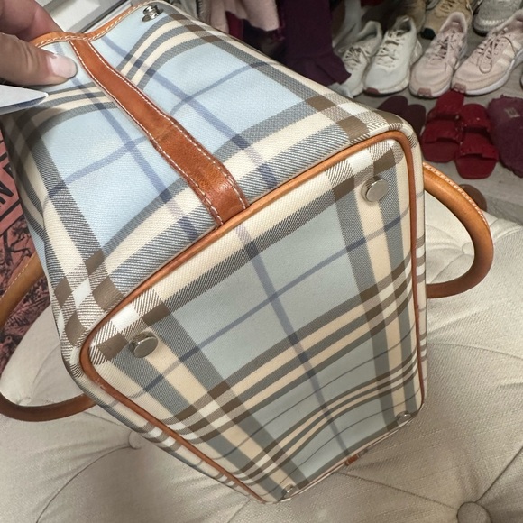 Burberry Eden Nova Check Handle Bag in Blue - Picture 5 of 15